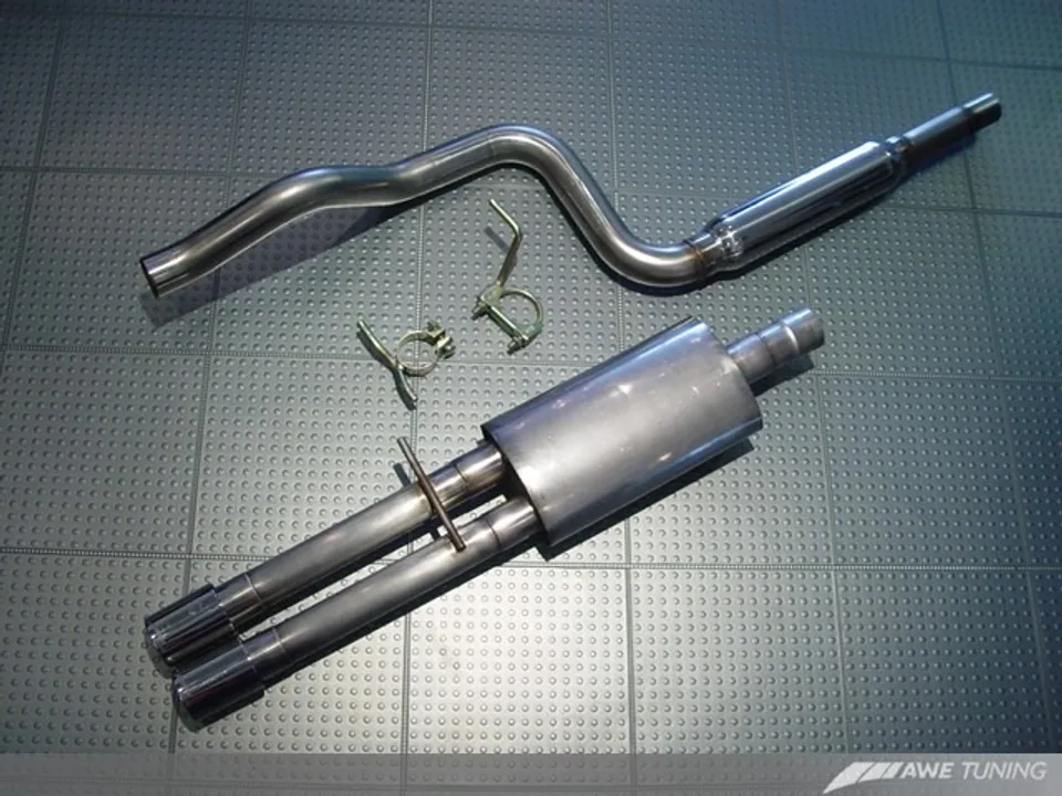 AWE Tuning 00-05 Mk4 Golf and GTI Cat-Back Performance Exhaust - Dual Outlet 3015-22020 1 of 4