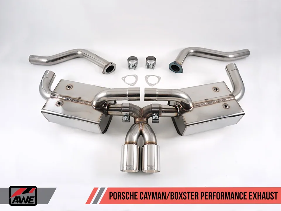 AWE Tuning 05-08 Porsche 987 Cayman/S Boxster/S Performance Muffler 3010-11036 1 of 3