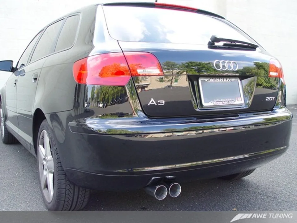 AWE Tuning 05-13 Audi 8P A3 FWD Cat-Back Performance Resonated Exhaust 3010-22016 2 of 3