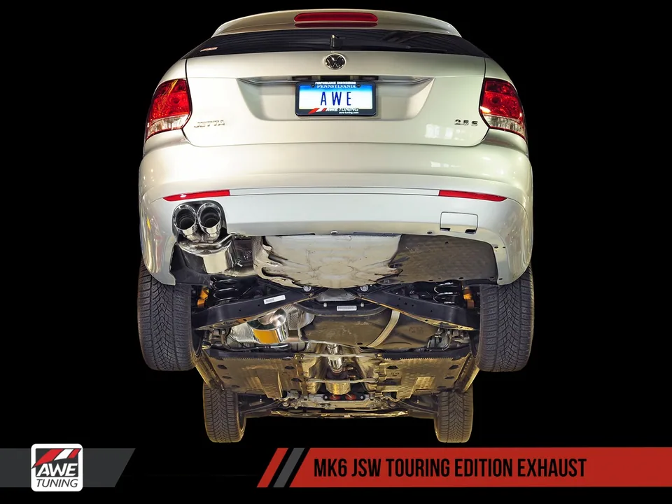 AWE Tuning 05-14 VW Mk5 Jetta Mk6 Sportwagen 2.5L Touring Edition Exhaust - Diamond Black Tips 3015-23048 2 of 4