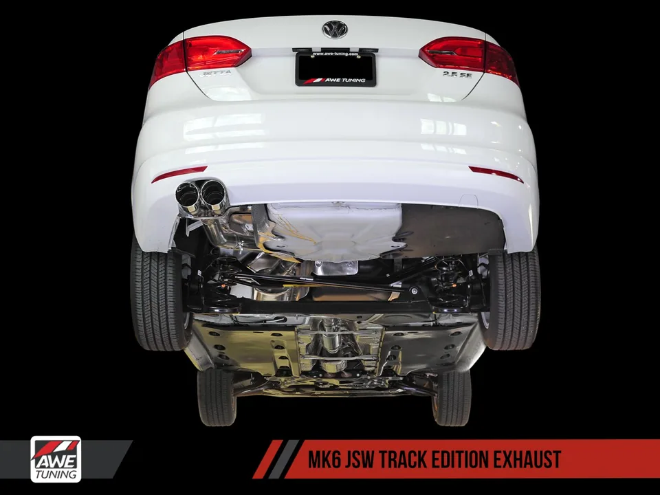 AWE Tuning 05-14 VW Mk5 Jetta Mk6 Sportwagen 2.5L Track Edition Exhaust - Diamond Black Tips 3020-23026 2 of 5