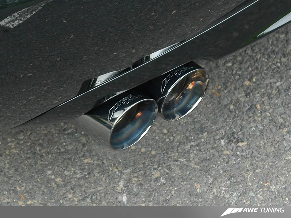AWE Tuning 06-08 Audi B7 S4 Touring Edition Exhaust - Diamond Black Tips 3015-43016 2 of 3