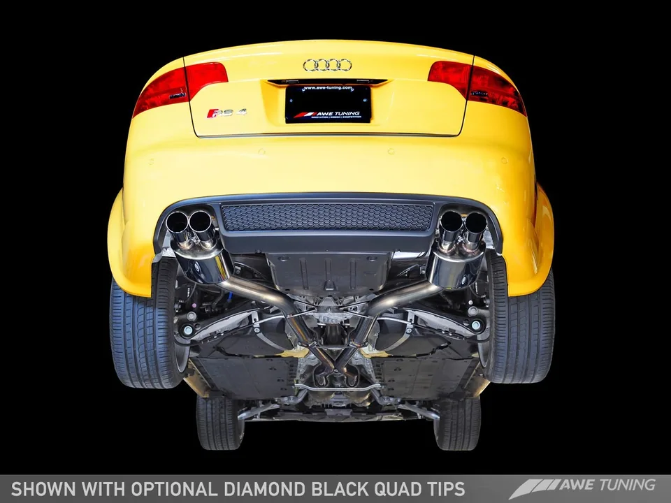 AWE Tuning 07-08 Audi B7 RS4 Touring Edition Exhaust - Polished Silver Tips 3015-42032 1 of 3