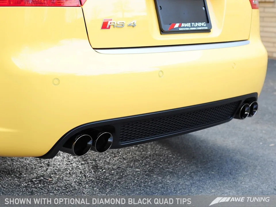 AWE Tuning 07-08 Audi B7 RS4 Touring Edition Exhaust - Polished Silver Tips 3015-42032 3 of 3