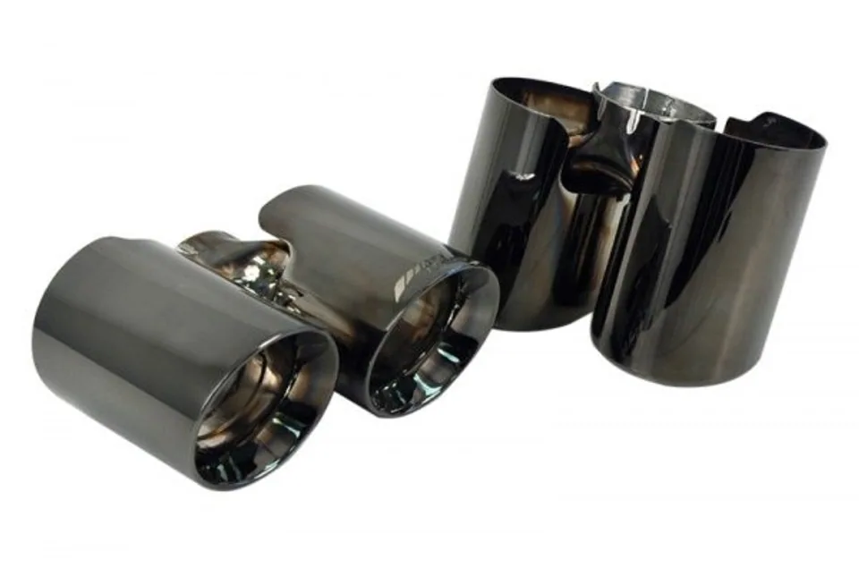 AWE Tuning 07-09 Porsche 997.1 Turbo Performance Muffler w/200 Cell Cats - Diamond Black Tips 3010-43064 2 of 6