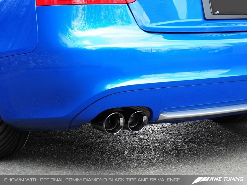 AWE Tuning 08-11 Audi B8 A5 3.2L Track Edition Exhaust System - Quad 90mm Slash Cut Black Tips 3020-43012 5 of 5
