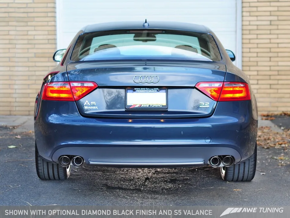 AWE Tuning 08-12 Audi B8 S5 4.2L Touring Edition Exhaust System - Diamond Black Tips 3015-42026 3 of 4