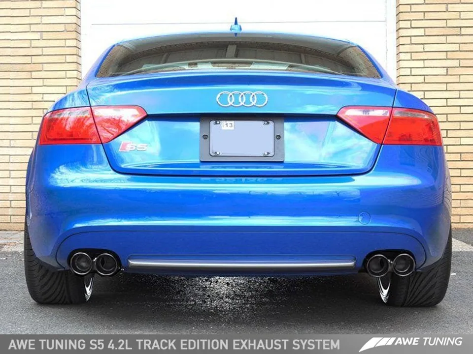 AWE Tuning 08-12 Audi B8 S5 4.2L Touring Edition Exhaust System - Polished Silver Tips 3015-43028 4 of 6