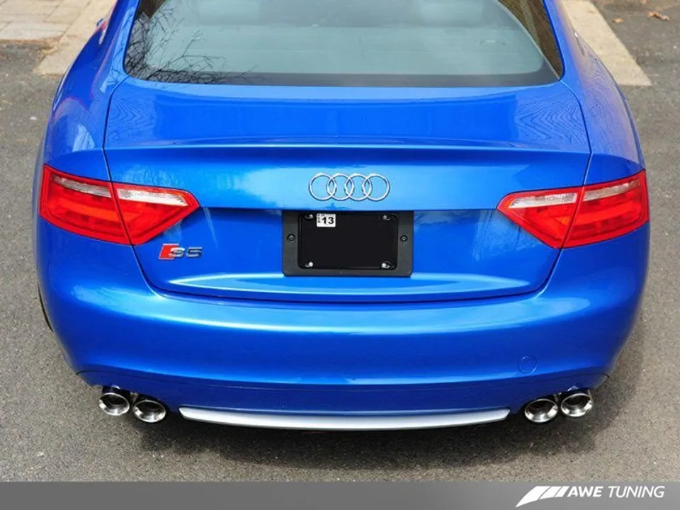 AWE Tuning 08-12 Audi B8 S5 4.2L Touring Edition Exhaust System - Polished Silver Tips 3015-43028 5 of 6