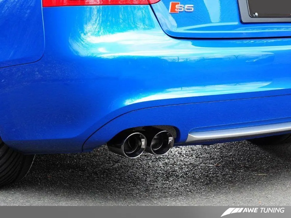 AWE Tuning 08-12 Audi B8 S5 4.2L Track Edition Exhaust System - Diamond Black Tips 3020-43014 6 of 6