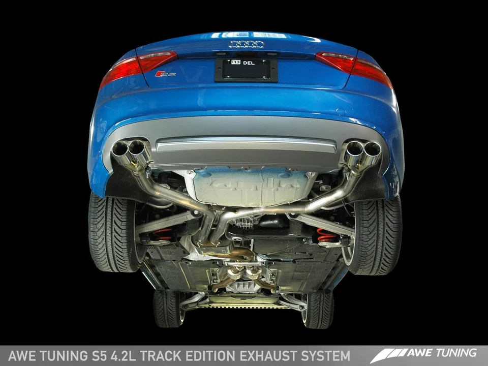 AWE Tuning 08-12 Audi B8 S5 4.2L Track Edition Exhaust System - Polished Silver Tips 3020-42014 2 of 5