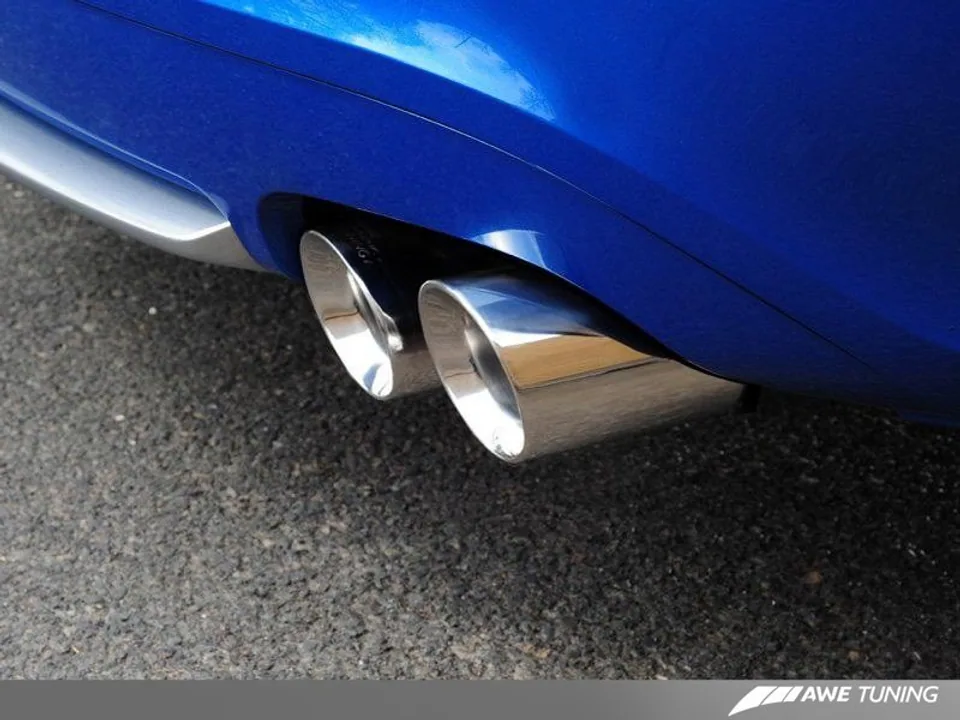 AWE Tuning 08-12 Audi B8 S5 4.2L Track Edition Exhaust System - Polished Silver Tips 3020-42014 3 of 5
