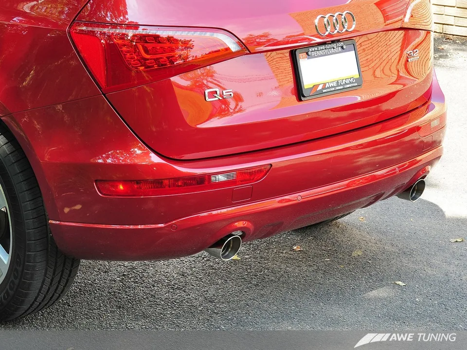 AWE Tuning 09-12 Audi 8R Q5 3.2L Non-Resonated Exhaust System (Downpipe-Back) - Diamond Black Tips 3020-33022 3 of 5