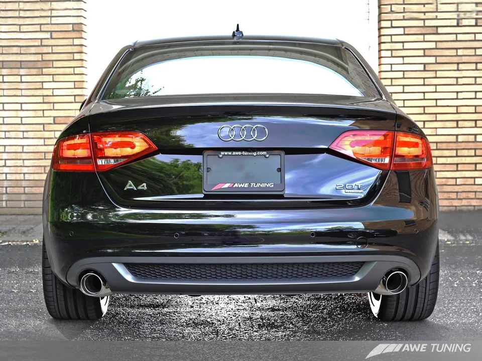 AWE Tuning 09-16 Audi B8 A4 Touring Edition Exhaust - Dual Outlet Diamond Black Tips 3015-33022 2 of 3