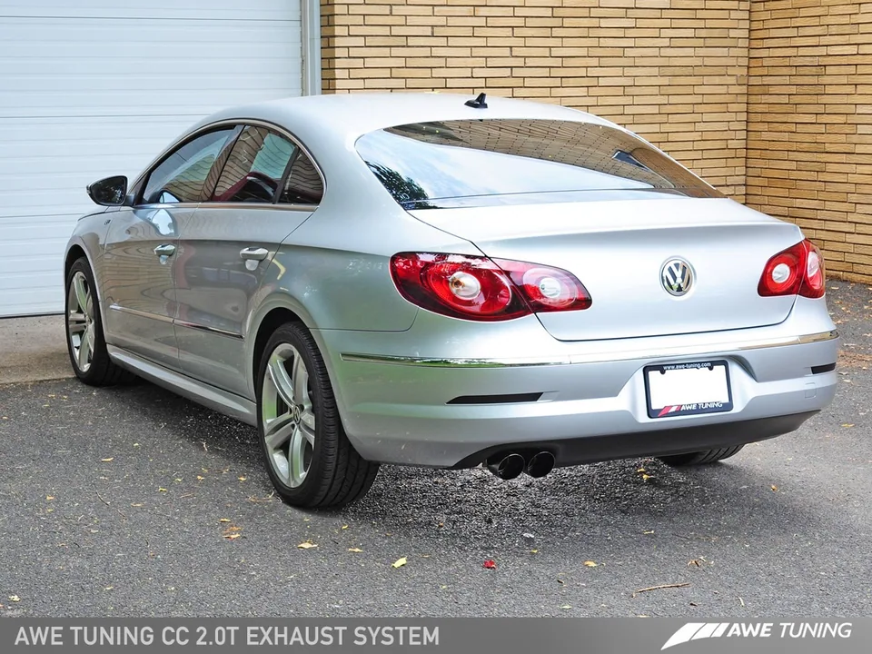 AWE Tuning 09-17 VW CC 2.0T Touring Edition Performance Exhaust - Diamond Black Tips 3015-23014 6 of 6
