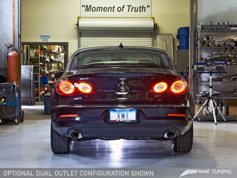AWE Tuning 09-17 VW CC Touring Edition Exhaust Dual Outlet - Diamond Black Tips 3010-33022 4 of 6
