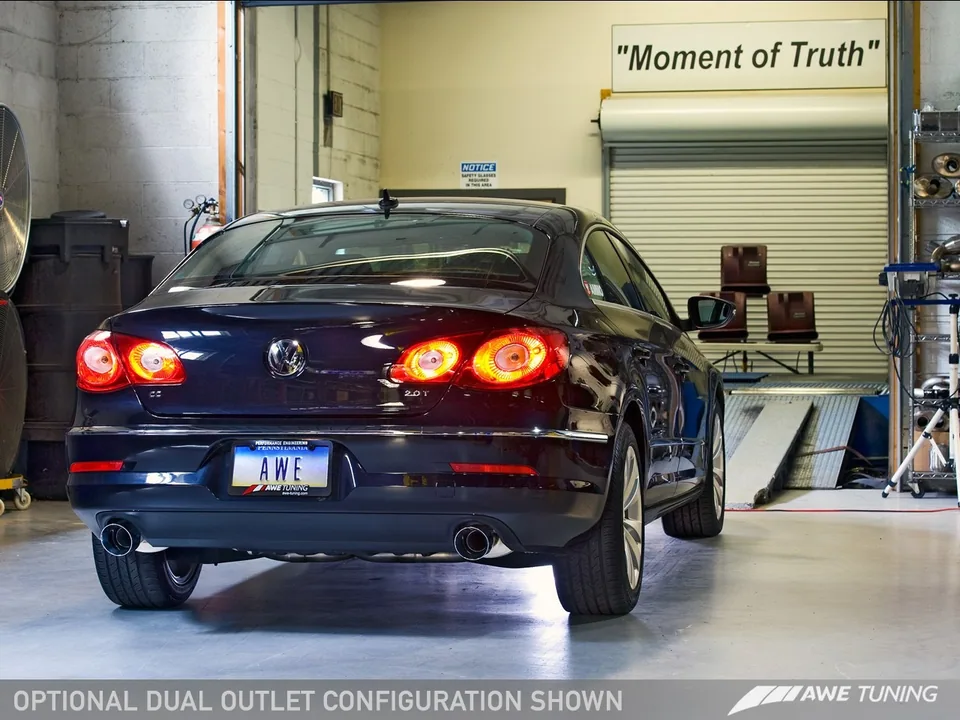 AWE Tuning 09-17 VW CC Touring Edition Exhaust Dual Outlet - Diamond Black Tips 3010-33022 6 of 6