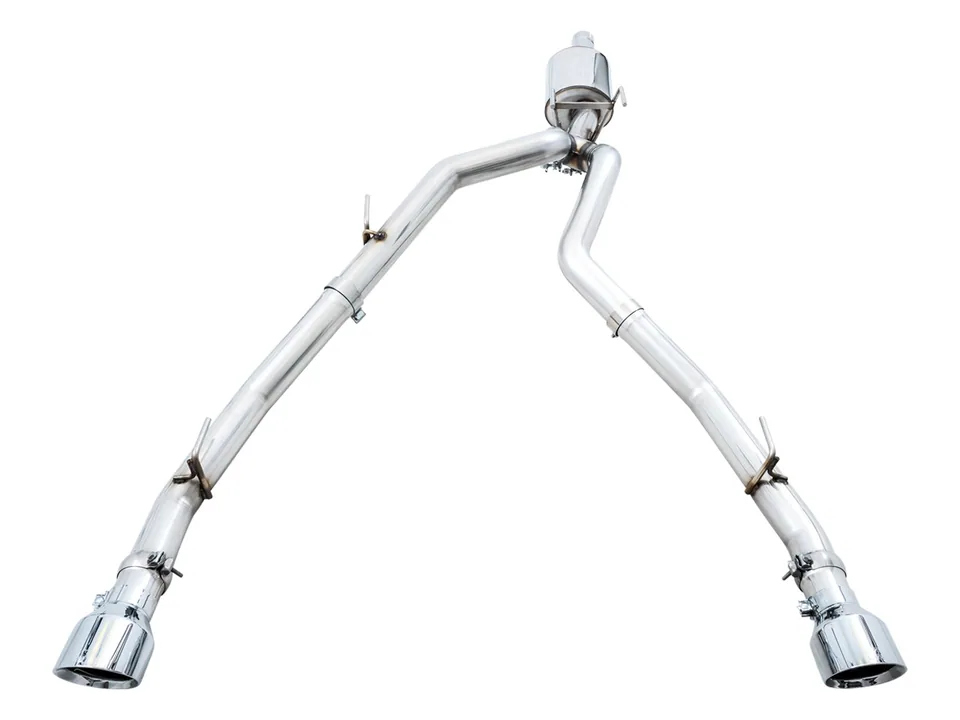 AWE Tuning 09-21 RAM 1500 5.7L (w/Cutouts) 0FG Dual Rear Exit Cat-Back Exhaust - Chrome Silver Tips 3015-32002 2 of 6