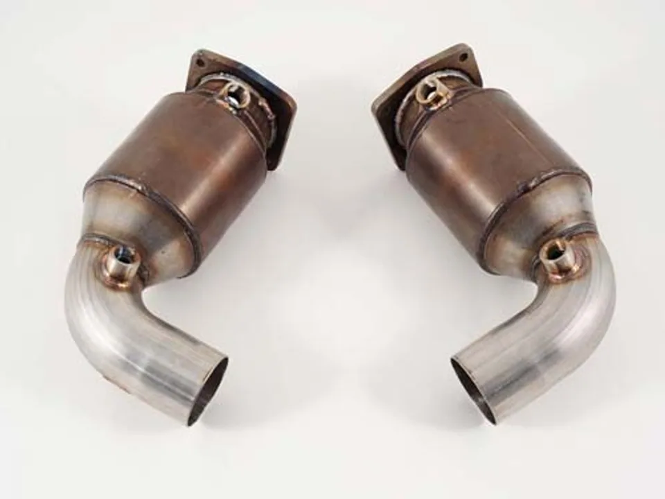 AWE Tuning 10-12 Porsche 997.2TT Performance High Flow Cat Sections for OE Muffler 3010-11084 1 of 1