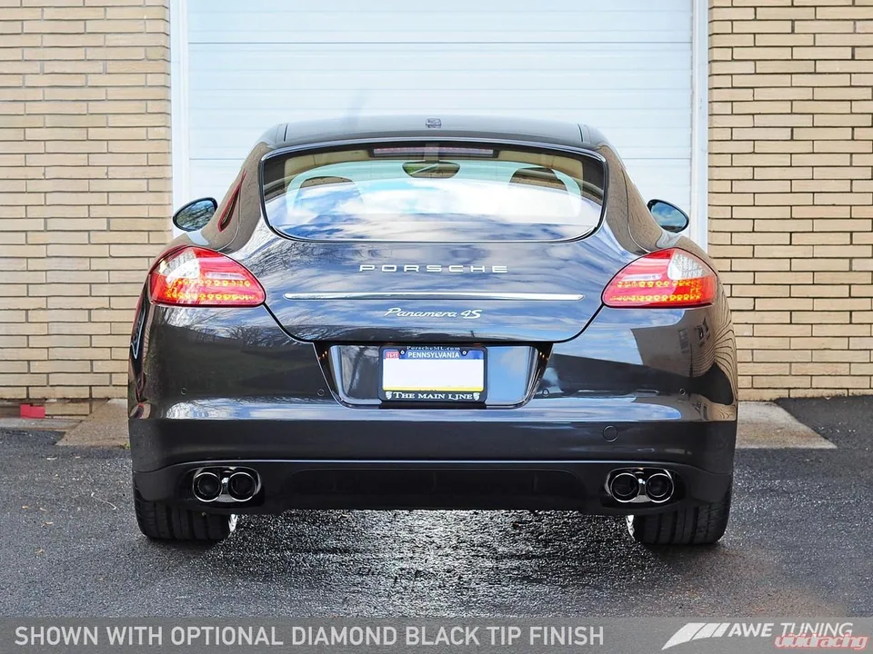AWE Tuning 10-13 Porsche Panamera S/4S Touring Edition Exhaust System - Diamond Black Tips 3010-42034 3 of 4