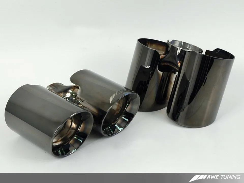 AWE Tuning 10-14 Panamera Turbo Performance Exhaust System Touring Edition Diamond Black Tips 3010-43020 2 of 3