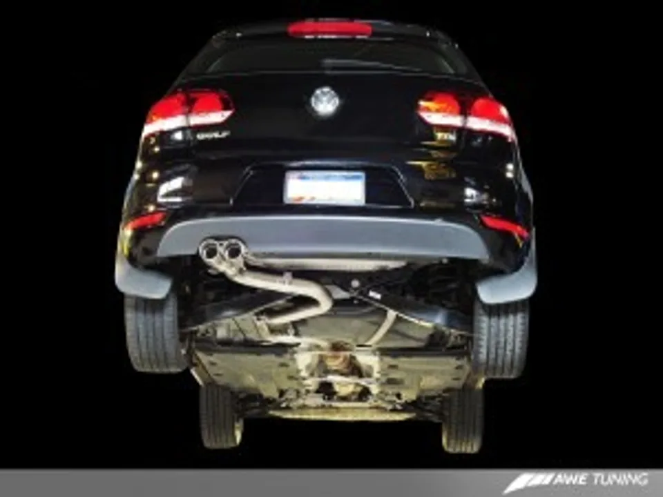 AWE Tuning 10-14 VW Golf TDI Performance Exhaust - Diamond Black Tips 3015-23022 1 of 1
