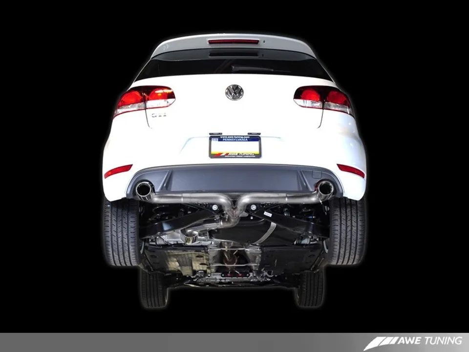 AWE Tuning 10-14 VW Mk6 GTI Performance Catback - Chrome Silver Round Tips 3015-32036 4 of 4