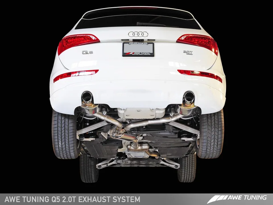 AWE Tuning 10-17 Audi 8R Q5 2.0T Touring Edition Exhaust - Diamond Black Tips 3015-33030 1 of 3