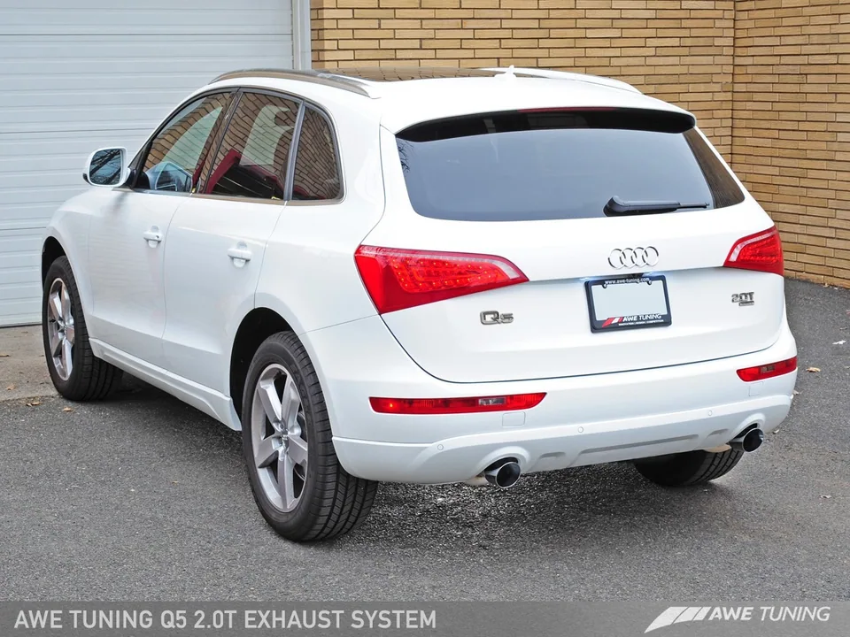 AWE Tuning 10-17 Audi 8R Q5 2.0T Touring Edition Exhaust - Diamond Black Tips 3015-33030 2 of 3