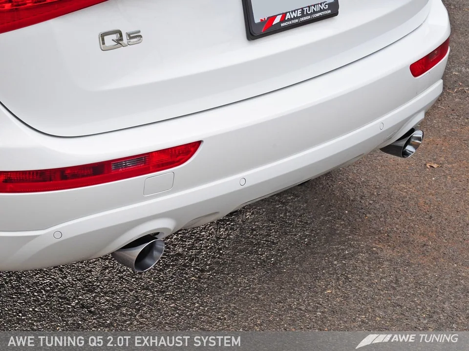 AWE Tuning 10-17 Audi 8R Q5 2.0T Touring Edition Exhaust - Diamond Black Tips 3015-33030 3 of 3