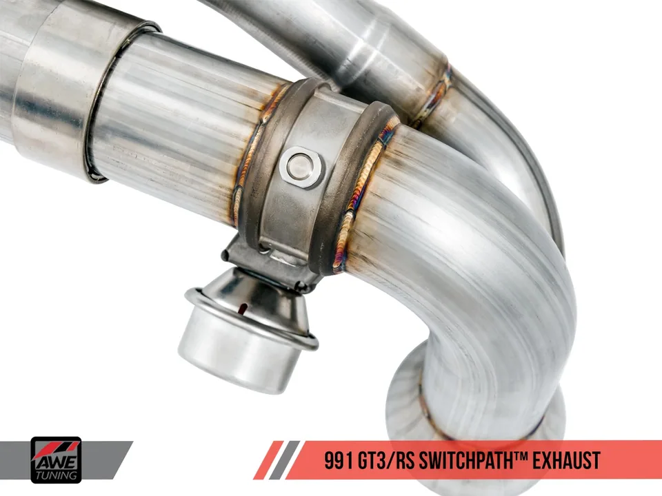AWE Tuning 10-19 Porsche 991 GT3 / RS SwitchPath Exhaust - Chrome Silver Tips 3025-32016 3 of 6
