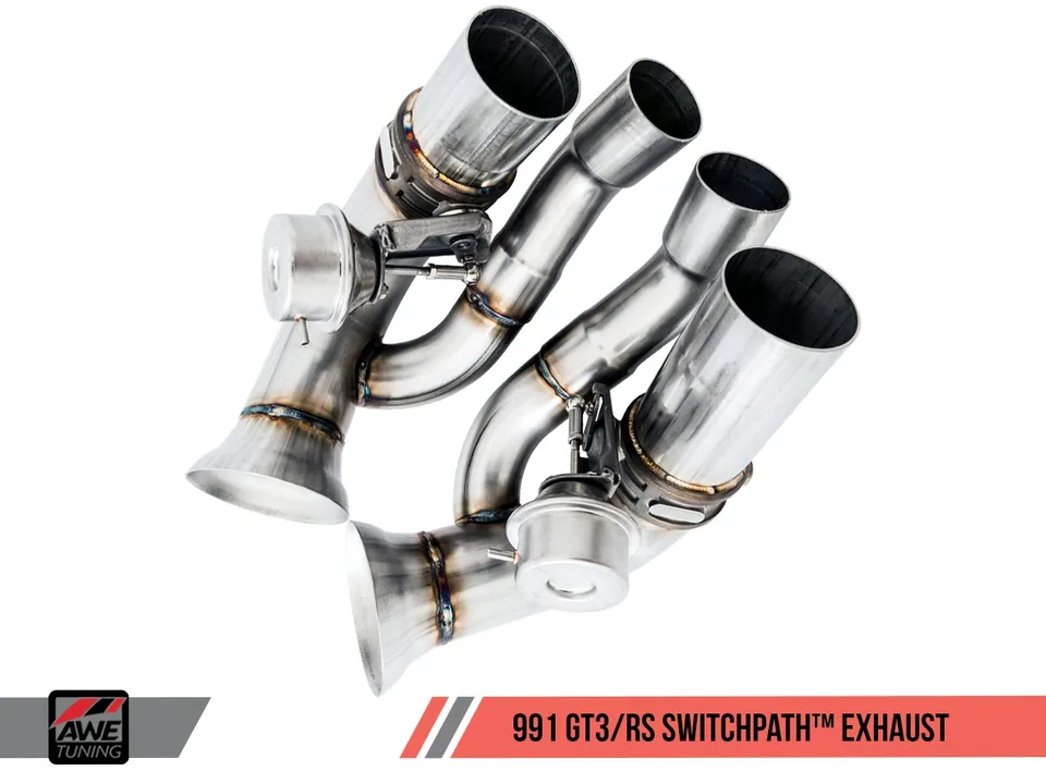 AWE Tuning 10-19 Porsche 991 GT3 / RS SwitchPath Exhaust - Chrome Silver Tips 3025-32016 4 of 6