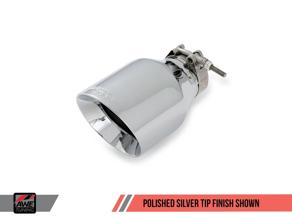 AWE Tuning 11-13 VW Mk6 Jetta 2.5L Touring Edition Exhaust - Polished Silver Tips 3015-22060 3 of 5