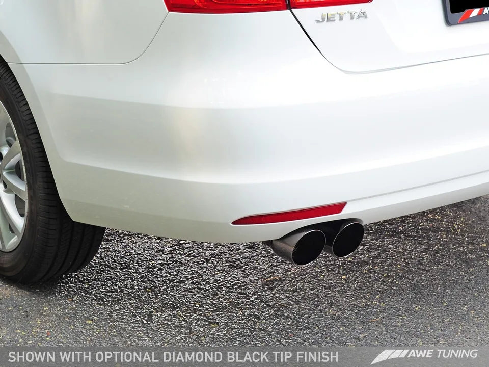 AWE Tuning 11-13 VW MK6 Jetta TDI Touring Edition Exhaust - Diamond Black Tips 3015-23026 2 of 4