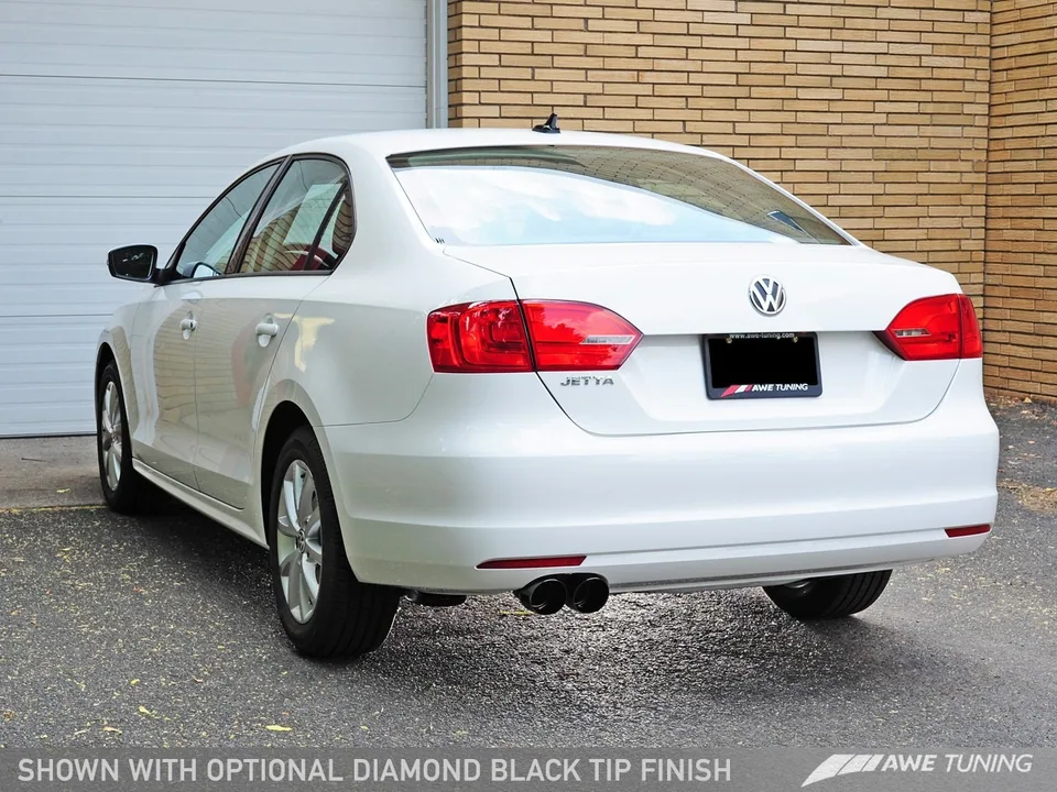 AWE Tuning 11-13 VW MK6 Jetta TDI Touring Edition Exhaust - Diamond Black Tips 3015-23026 4 of 4