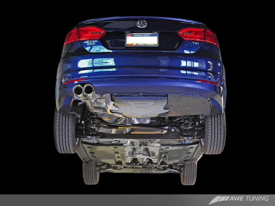 AWE Tuning 11-13 VW MK6 Jetta TDI Touring Edition Exhaust - Silver Tips 3015-22030 1 of 4
