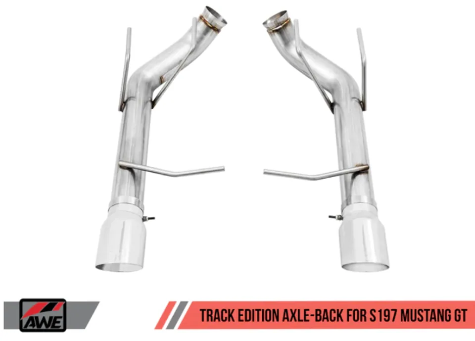 AWE Tuning 11-14 S197 Mustang GT Axle-back Exhaust - Track Edition (Chrome Silver Tips) 3020-32040 2 of 3