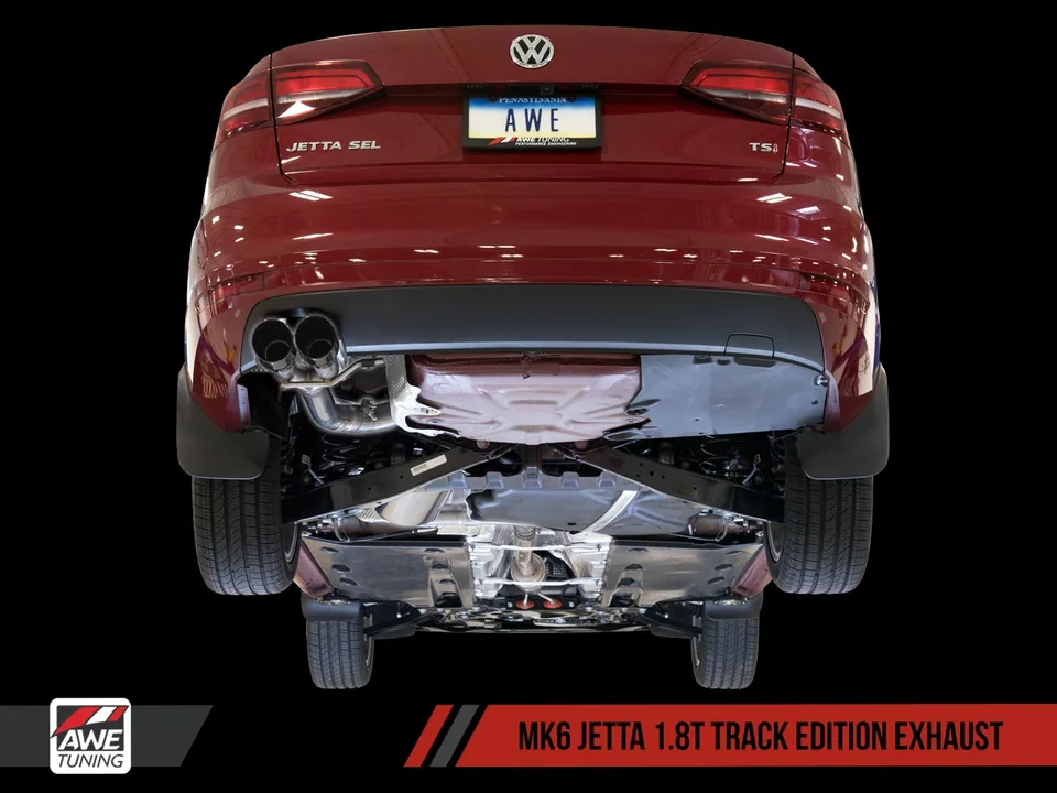AWE Tuning 11-18 VW Mk6 GLI 2.0T - Mk6 Jetta 1.8T Track Edition Exhaust - Diamond Black Tips 3020-23028 1 of 4
