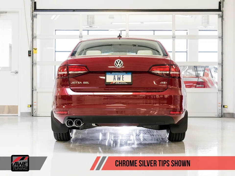 AWE Tuning 11-18 VW Mk6 GLI 2.0T - Mk6 Jetta 1.8T Track Edition Exhaust - Polished Silver Tips 3020-22026 4 of 4