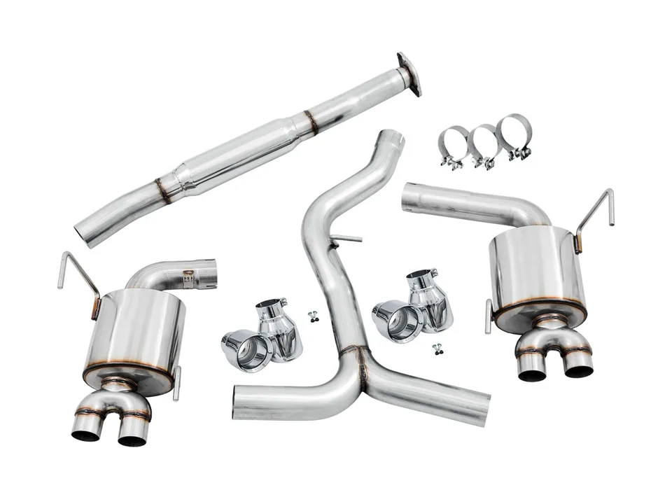AWE Tuning 11-21 Subaru STI VA / WRX GV / STI GV Sedan Touring Edition Exhaust - Diamond Black Tip (102mm) 3015-43108 3 of 4