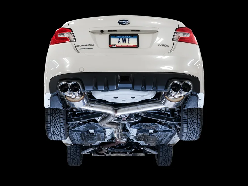 AWE Tuning 11-21 Subaru STI VA / WRX GV / STI GV Sedan Touring Edition Exhaust - Diamond Black Tip (102mm) 3015-43108 4 of 4