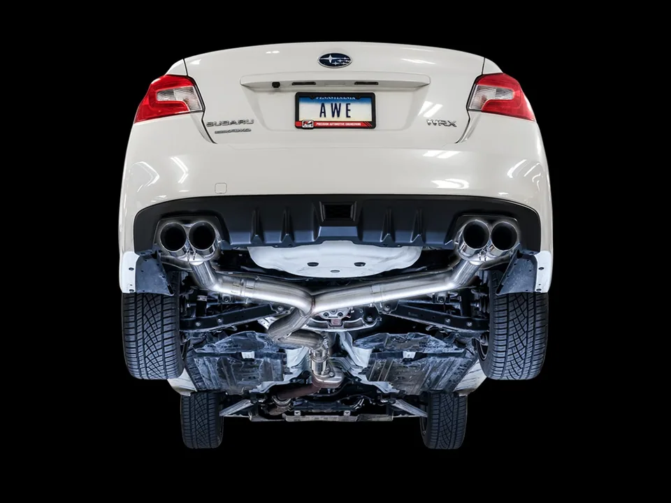 AWE Tuning 11-21 Subaru WRX/STI VA/GV Sedan Track Edition Exhaust - Diamond Black Tips (102mm) 3020-43066 3 of 6