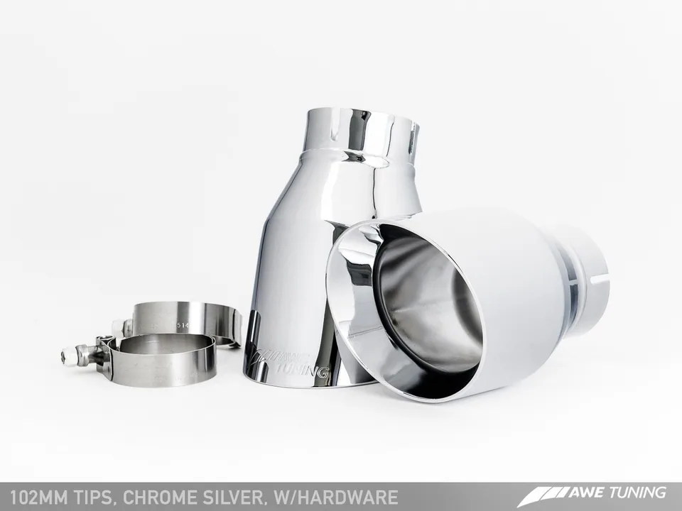 AWE Tuning 12-15 Audi C7 A7 3.0T Touring Edition Exhaust - Dual Outlet Chrome Silver Tips 3015-32070 5 of 5