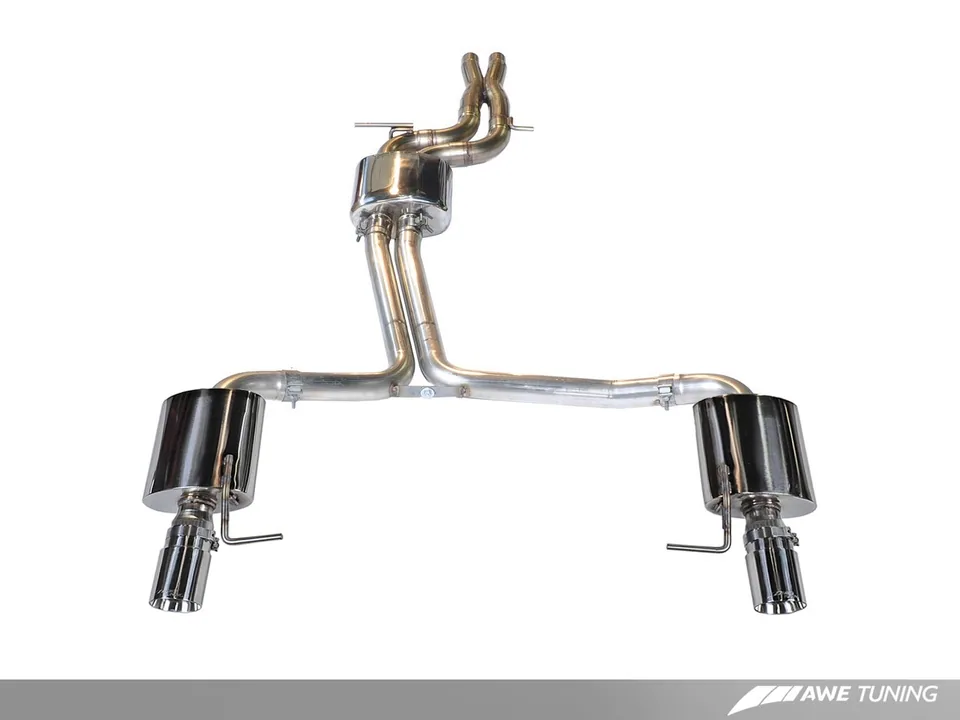 AWE Tuning 12-15 Audi C7 A7 3.0T Touring Edition Exhaust - Dual Outlet Diamond Black Tips 3015-33064 1 of 5