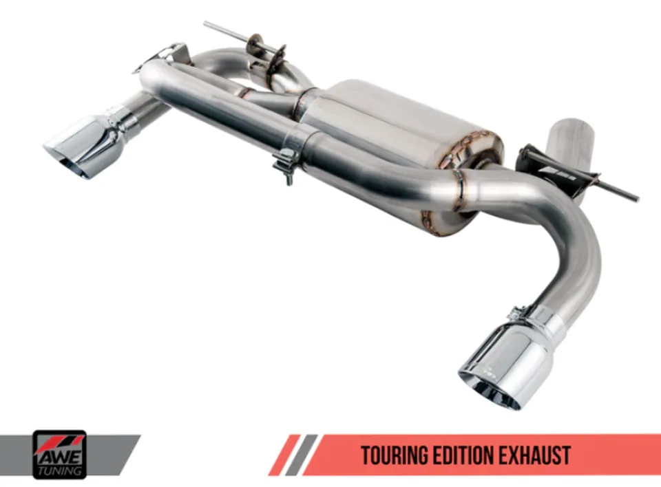 AWE Tuning 12-16 BMW F3X 335i/435i Touring Edition Axle-Back Exhaust - Diamond Black Tips (90mm) 3010-33028 1 of 1