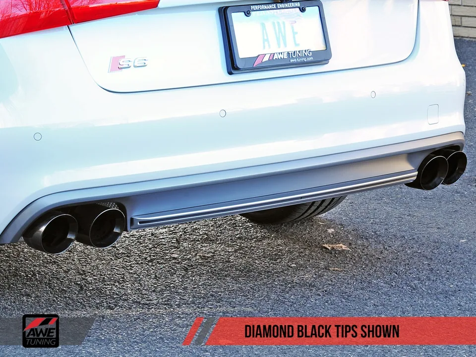 AWE Tuning 12-18 Audi C7 / C7.5 S6 4.0T Track Edition Exhaust - Chrome Silver Tips 3020-42042 4 of 6