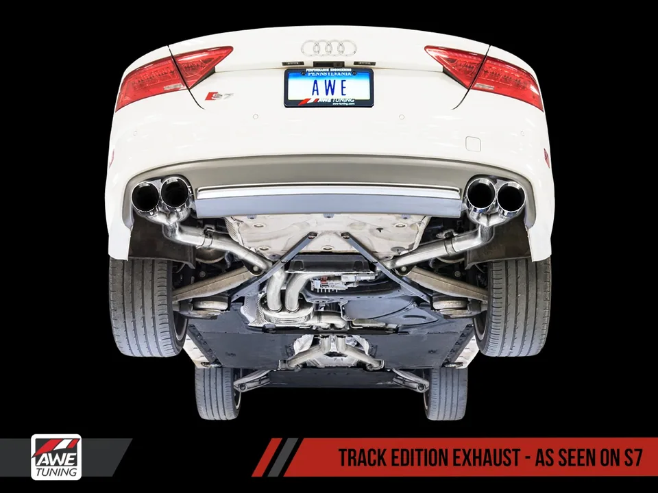 AWE Tuning 12-18 Audi C7 / C7.5 S6 4.0T Track Edition Exhaust - Diamond Black Tips 3020-43050 2 of 6