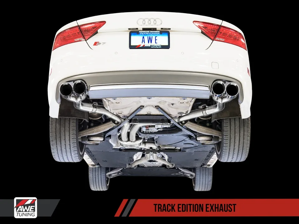 AWE Tuning 12-18 Audi C7 / C7.5 S7 4.0T Track Edition Exhaust - Diamond Black Tips 3020-43052 2 of 5