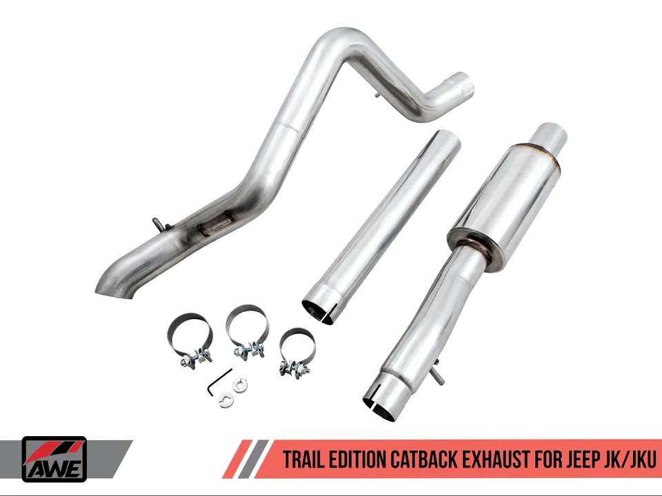 AWE Tuning 12-18 Jeep Wrangler JK/JKU 3.6L Trail Edition Cat-Back Exhaust 3015-21007 3 of 6