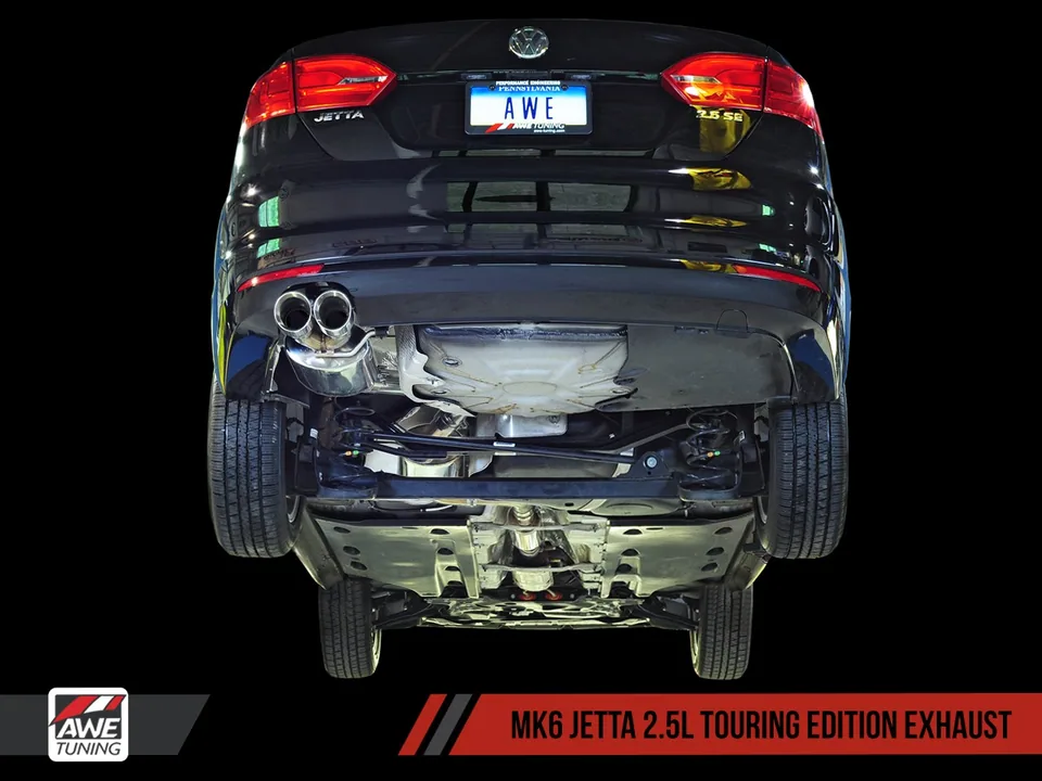 AWE Tuning 12-18 VW Mk6 Jetta 2.5L Touring Edition Exhaust - Diamond Black Tips 3015-23052 2 of 5